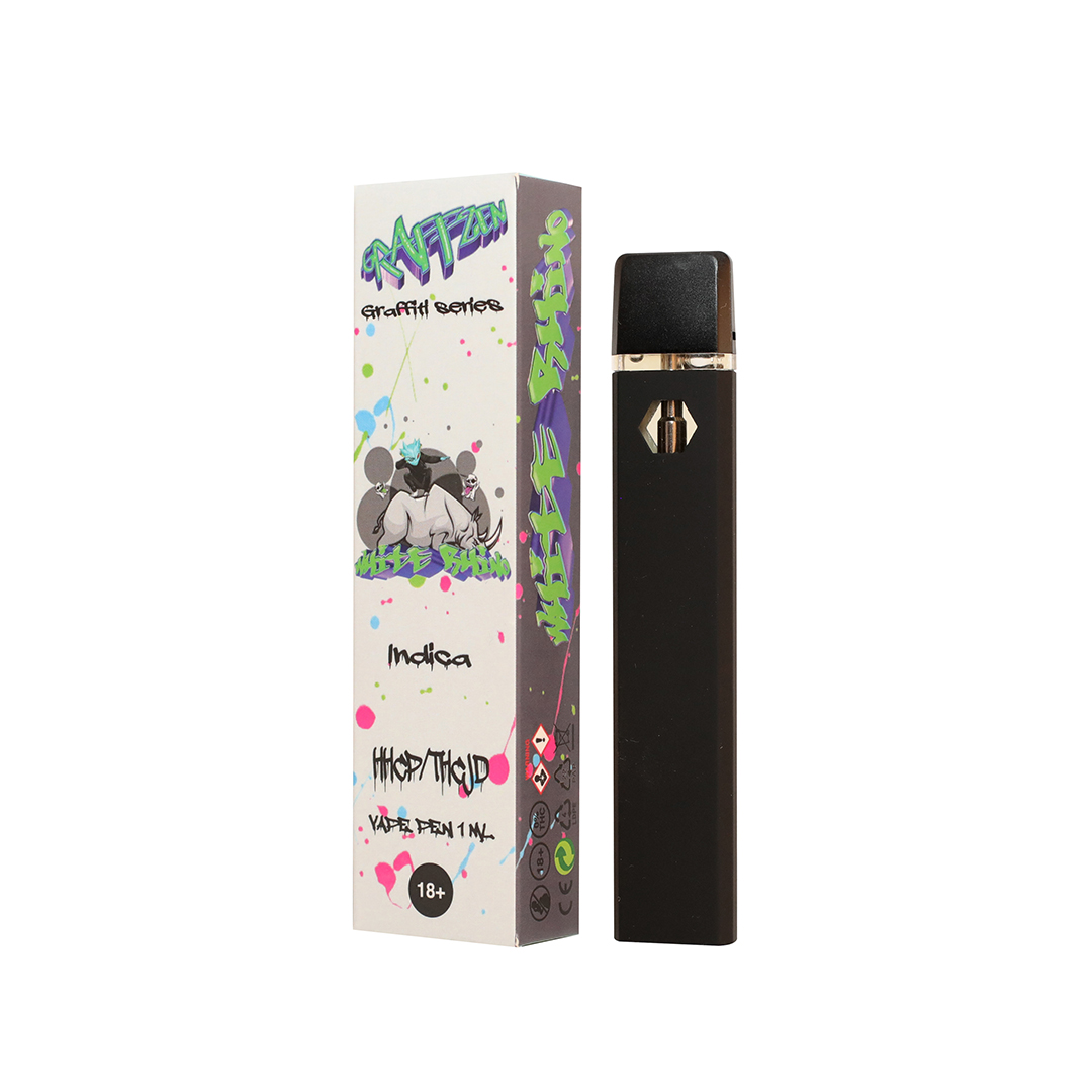 Graffzen HHCP/THCJD Disposable Vape Pen WHITE RHINO 99% quality, 1ml - Vape  Love